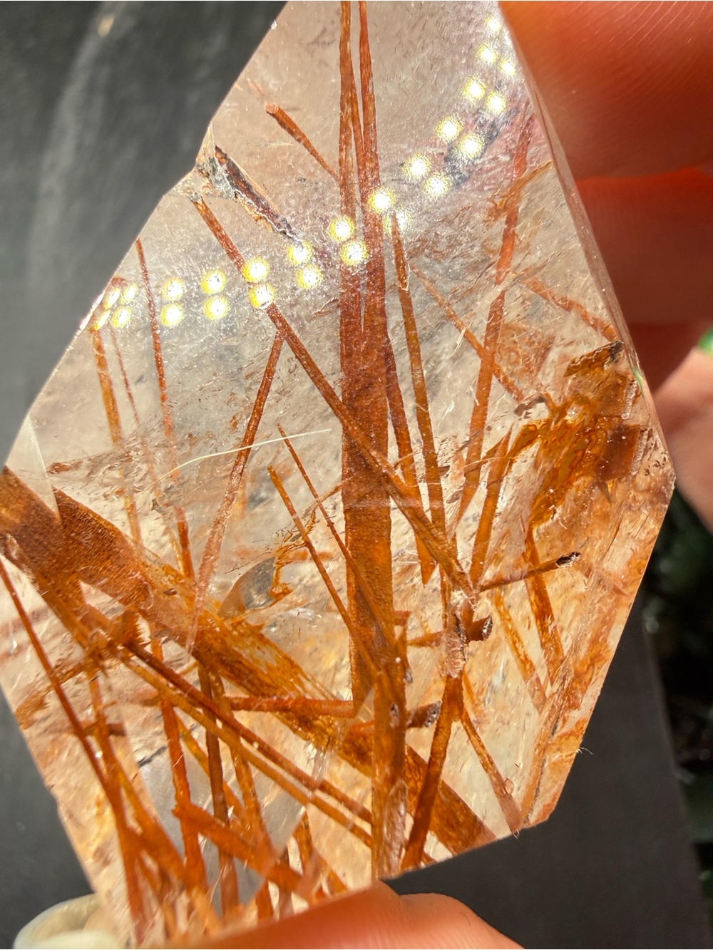 Red Rutilated Quartz Freeform - Picture 5 of 10